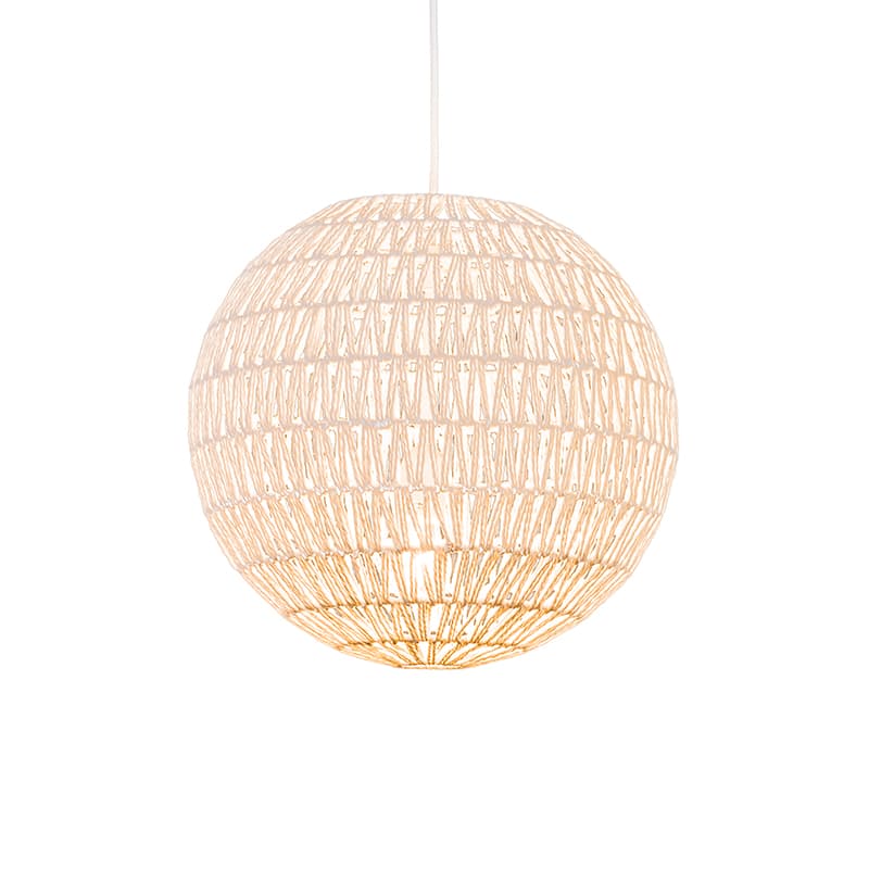 Retro závesné svietidlo biele 40 cm - Lina Ball 40 1