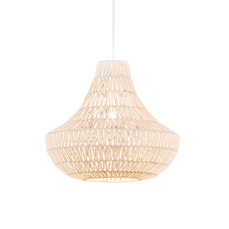 Retro závesné svietidlo biele 50 cm - Lina Cono 50 1