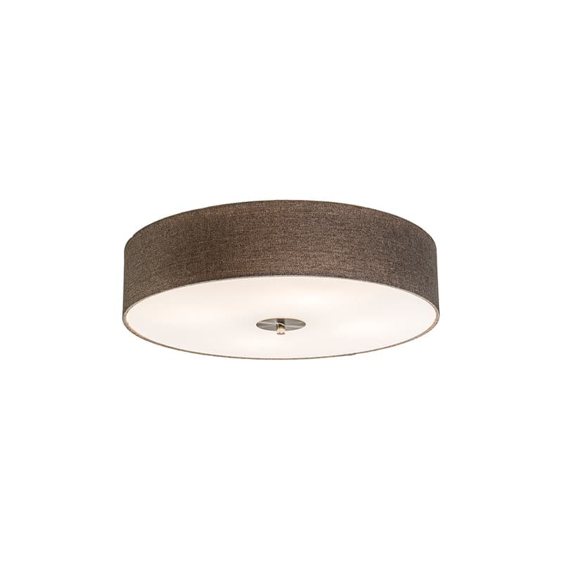 Rustikálne stropné svietidlo taupe 50 cm - Drum Jute