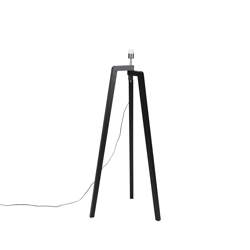 Stojaca lampa čierna bez tienidla - Puros 1