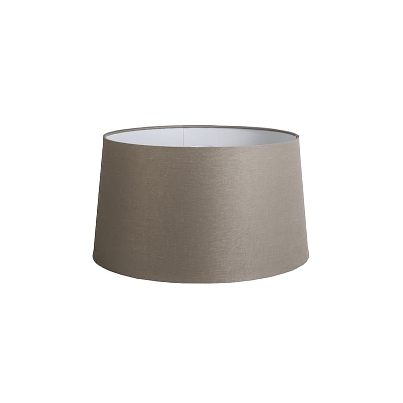 Ľanové tienidlo na lampu sivohnedé 45 cm 1