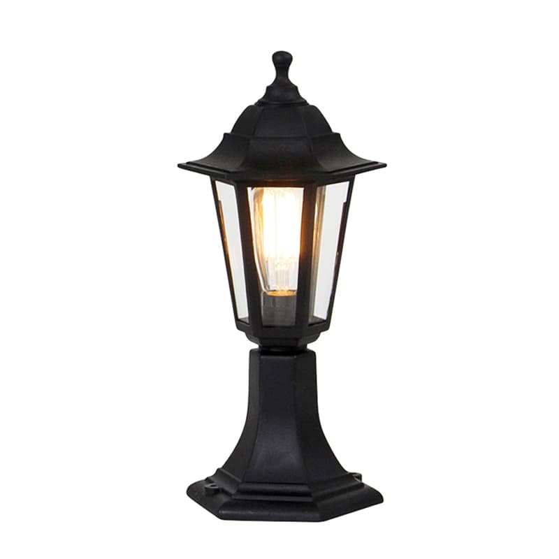 Klasická vonkajšia stojaca lampa čierna 42,2 cm IP44 - New Haven 1