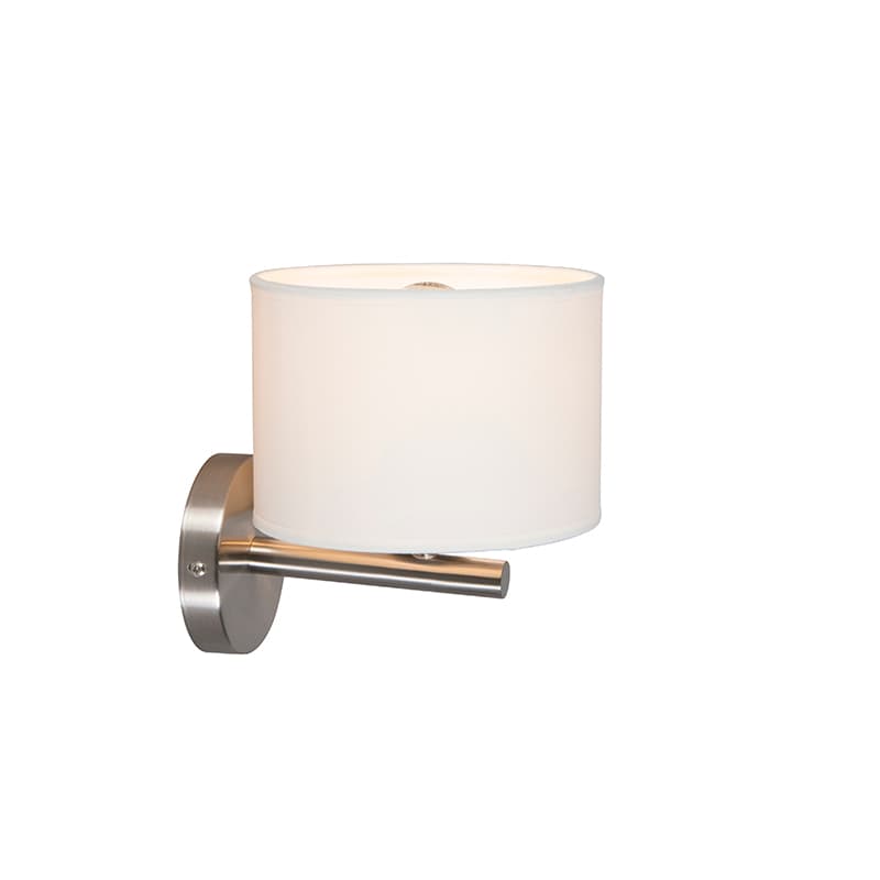 Moderná nástenná lampa biela okrúhla - VT 1 1