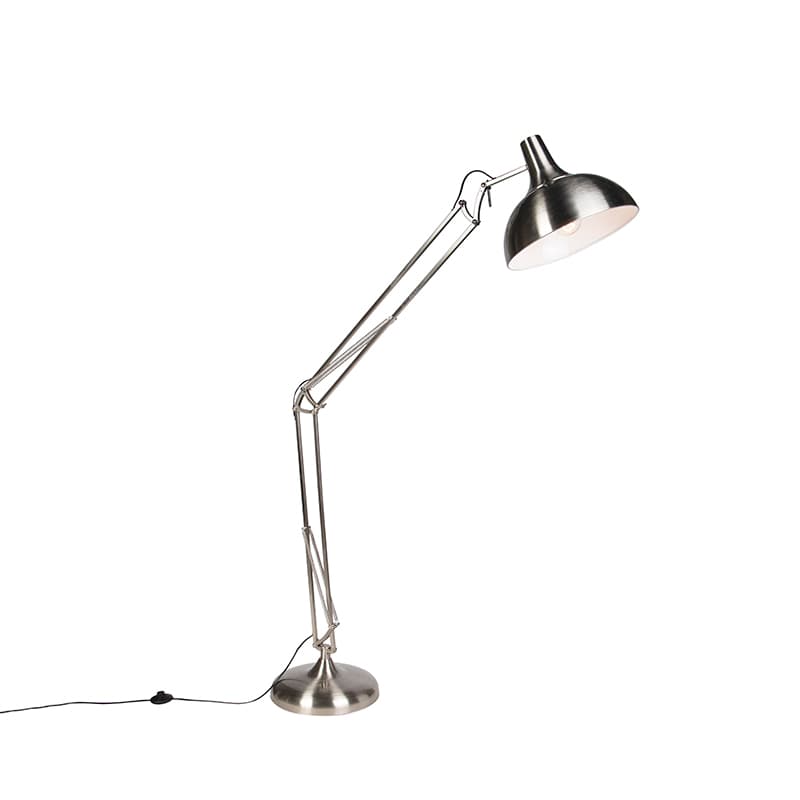 Dizajnová stojaca lampa oceľ - Hobby