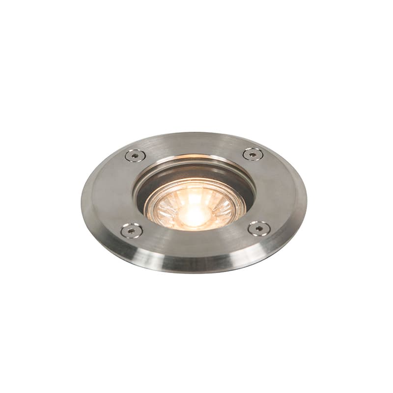 Vonkajšie zemné bodové svetlo oceľ 11 cm IP67 - Basic Round