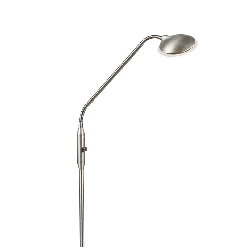 Moderná stojaca lampa oceľ vrátane LED - Eva