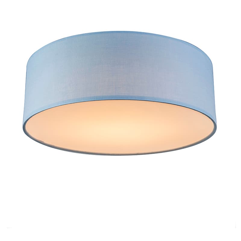 Stropné svietidlo modré 30 cm vrátane LED - Drum LED 1