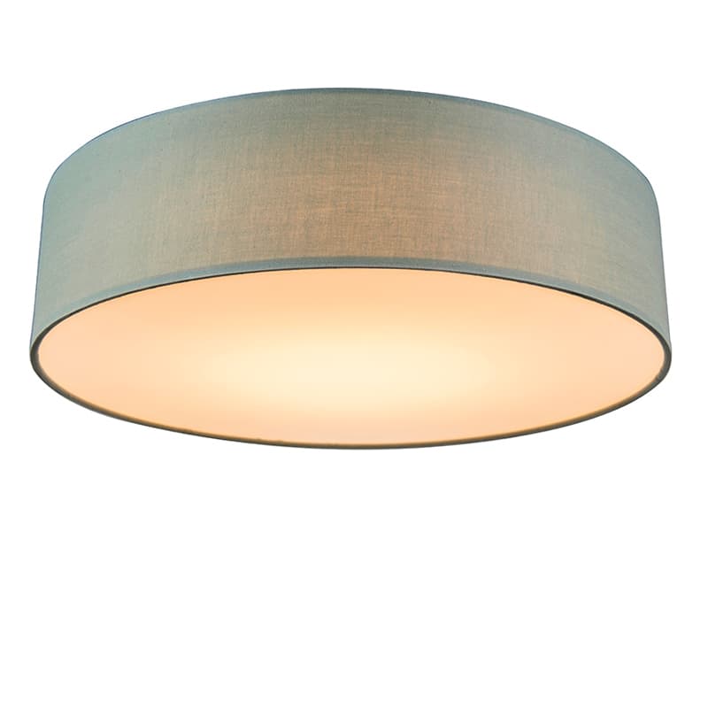 Stropné svietidlo zelené 40 cm vrátane LED - Drum LED 1