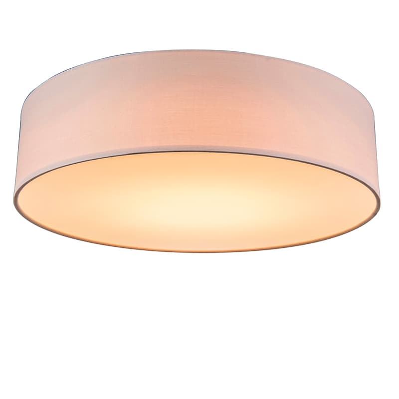 Stropné svietidlo ružové 40 cm vrátane LED - Drum LED 1