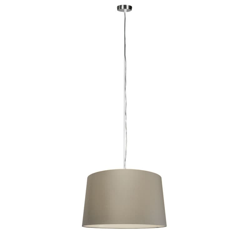 Moderné závesné svietidlo oceľ s tienidlom 45 cm taupe - Cappo 1