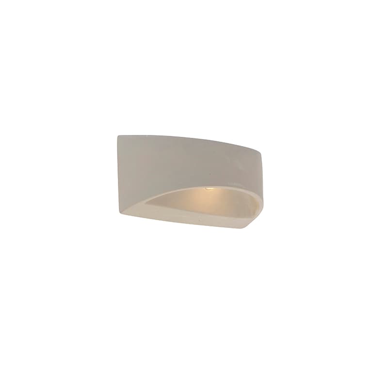 Rustikálna nástenná lampa betónová polkruhová - Adelaide 1