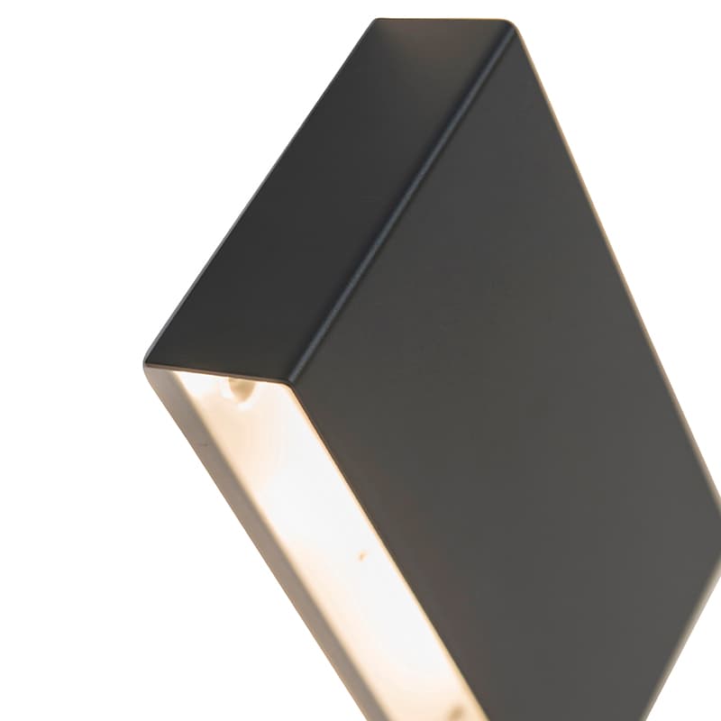 Moderná nástenná lampa čierna - Otan