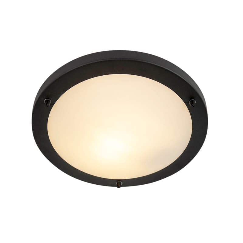 Moderné nástenné svietidlo čierne 31 cm IP44 - Yuma