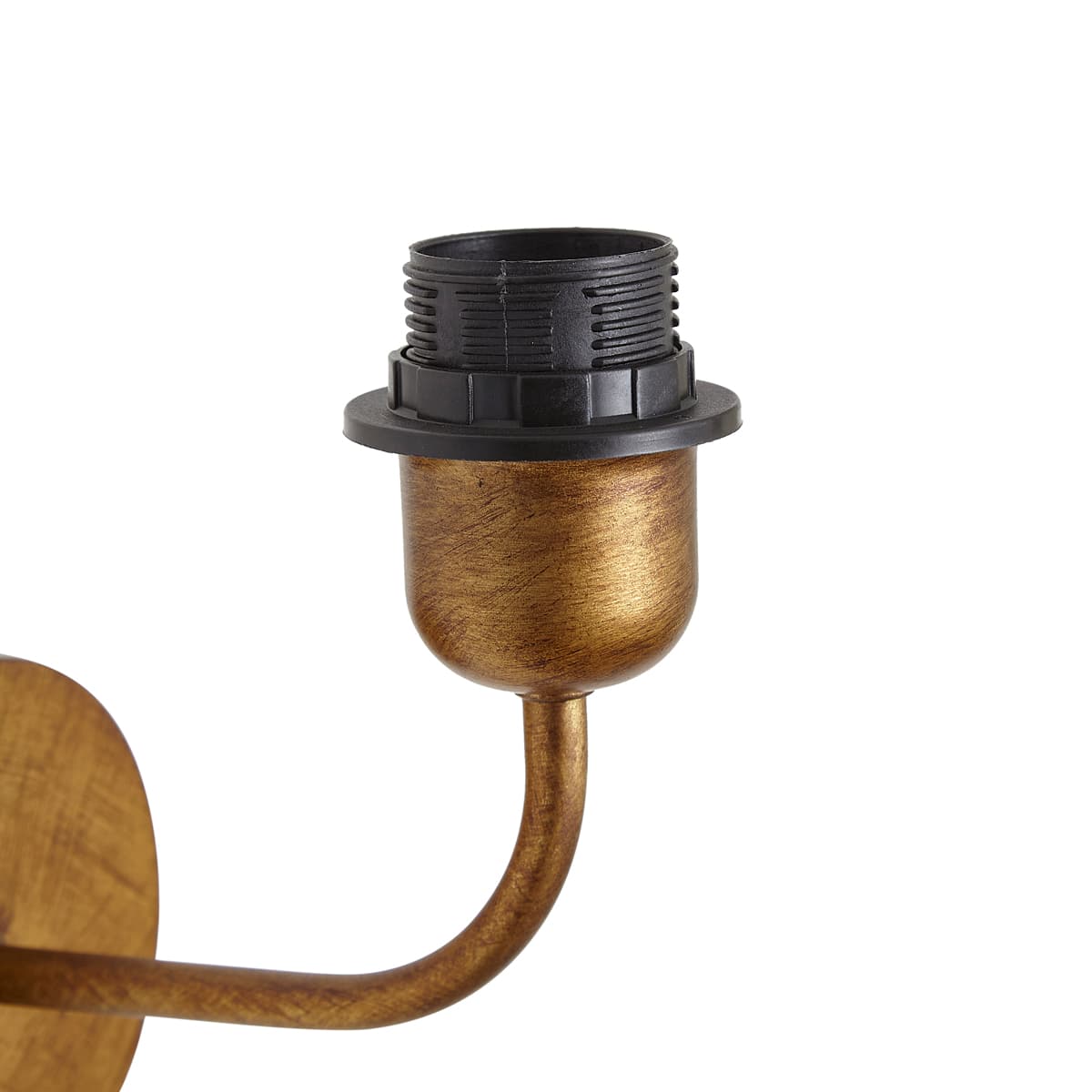 Vintage nástenná lampa zlatá bez tienidla - Matt