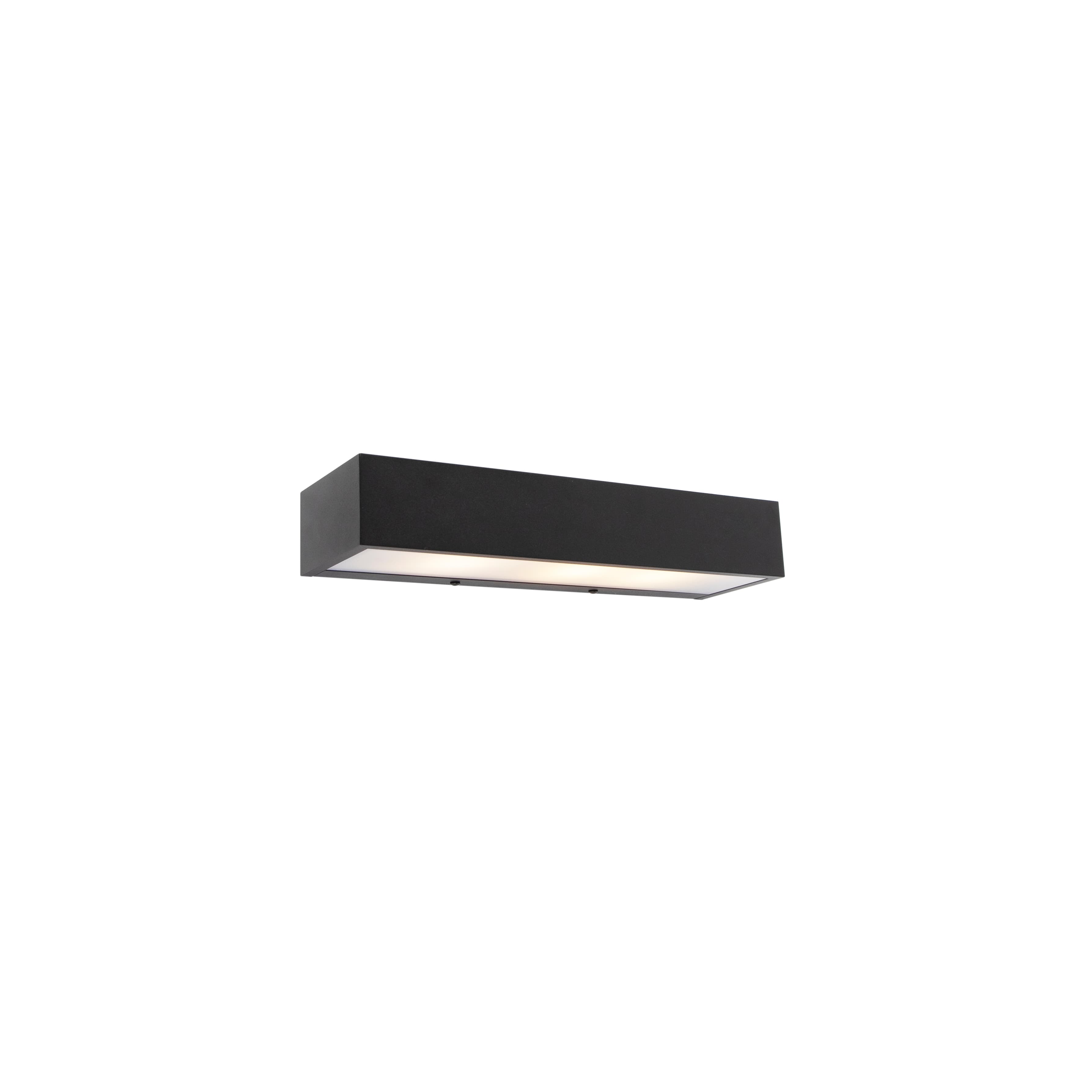 Dizajnová obdĺžniková nástenná lampa čierna 35 cm - Houx 1