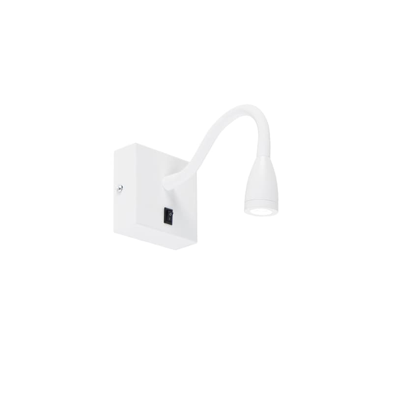 Moderná flexibilná nástenná lampa biela LED - Flex