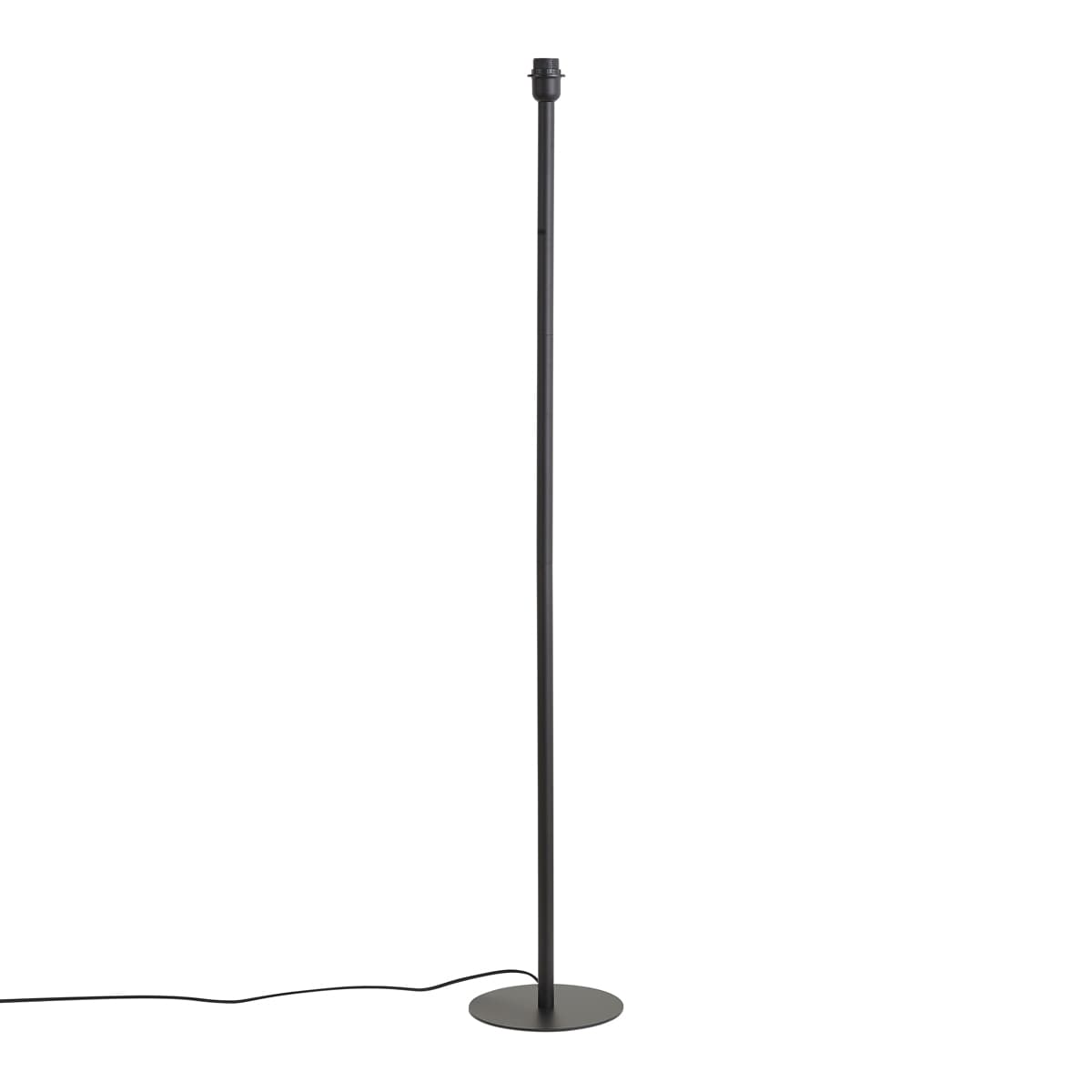 Stojaca lampa čierna bez tienidla - Simplo 1