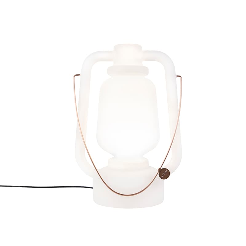 Stojaca lampa biela 51 cm IP44 - Storm Large 1