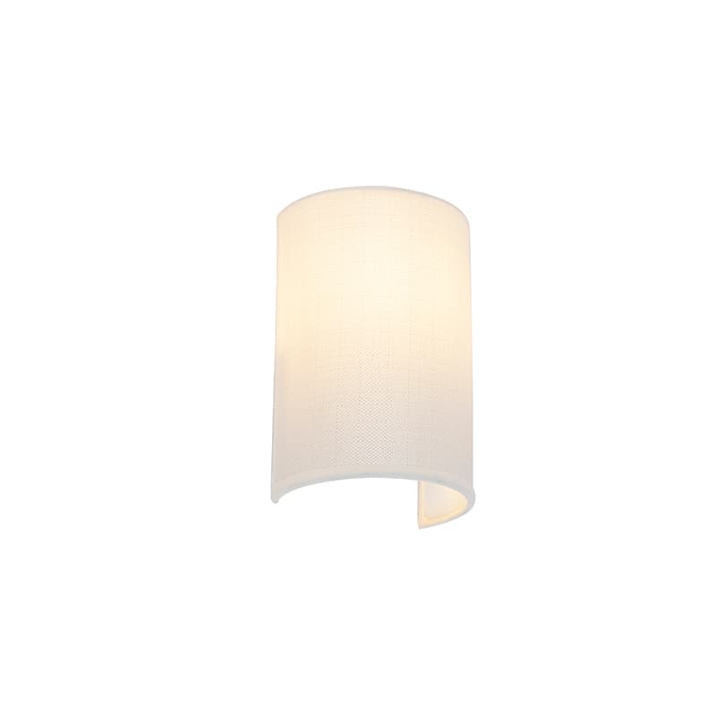 Moderná nástenná lampa biela - Simple Drum Jute 1