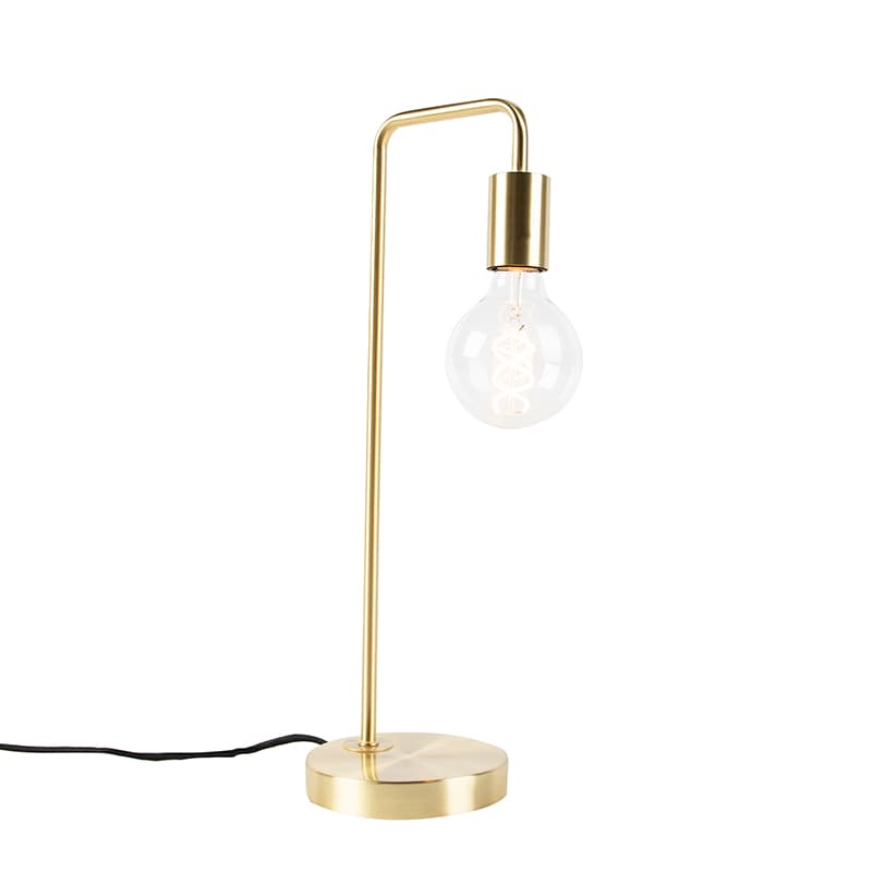 Stolná lampa v štýle Art Deco mosadz - Facil