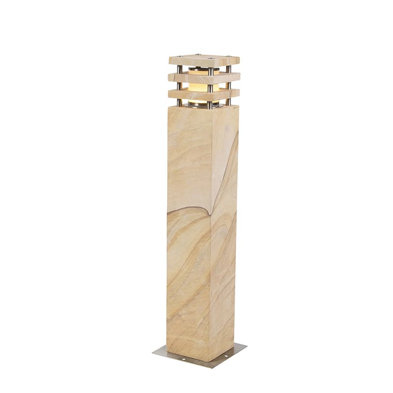 Moderná vonkajšia stojaca lampa pieskovec 70 cm - Grumpy