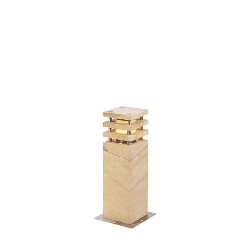 Moderná vonkajšia stojaca lampa pieskovec 40 cm - Grumpy 1