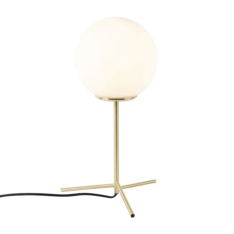Stolná lampa v štýle Art Deco mosadz s opálovým sklom 45,5 cm - Pallon 1