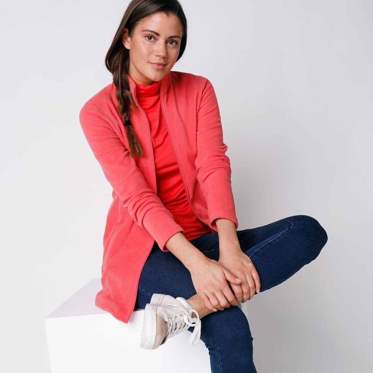 Fleecová bunda na zips 1