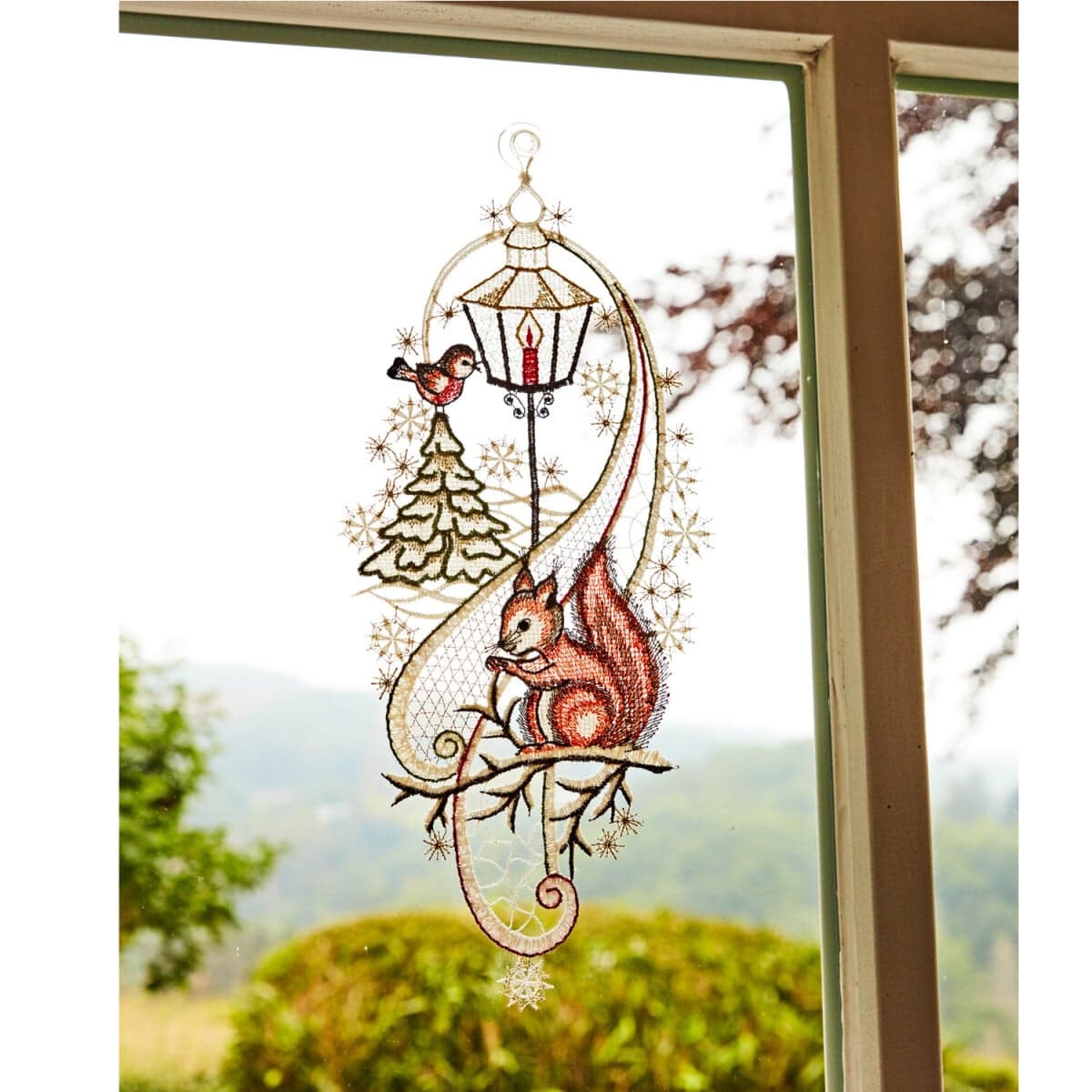Okenné dekorácie Veverička 1