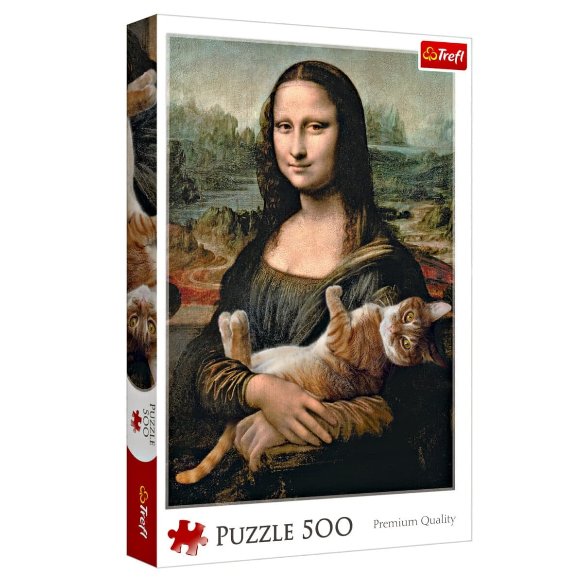 Puzzle 500 dielikov Mona Lisa a mačka