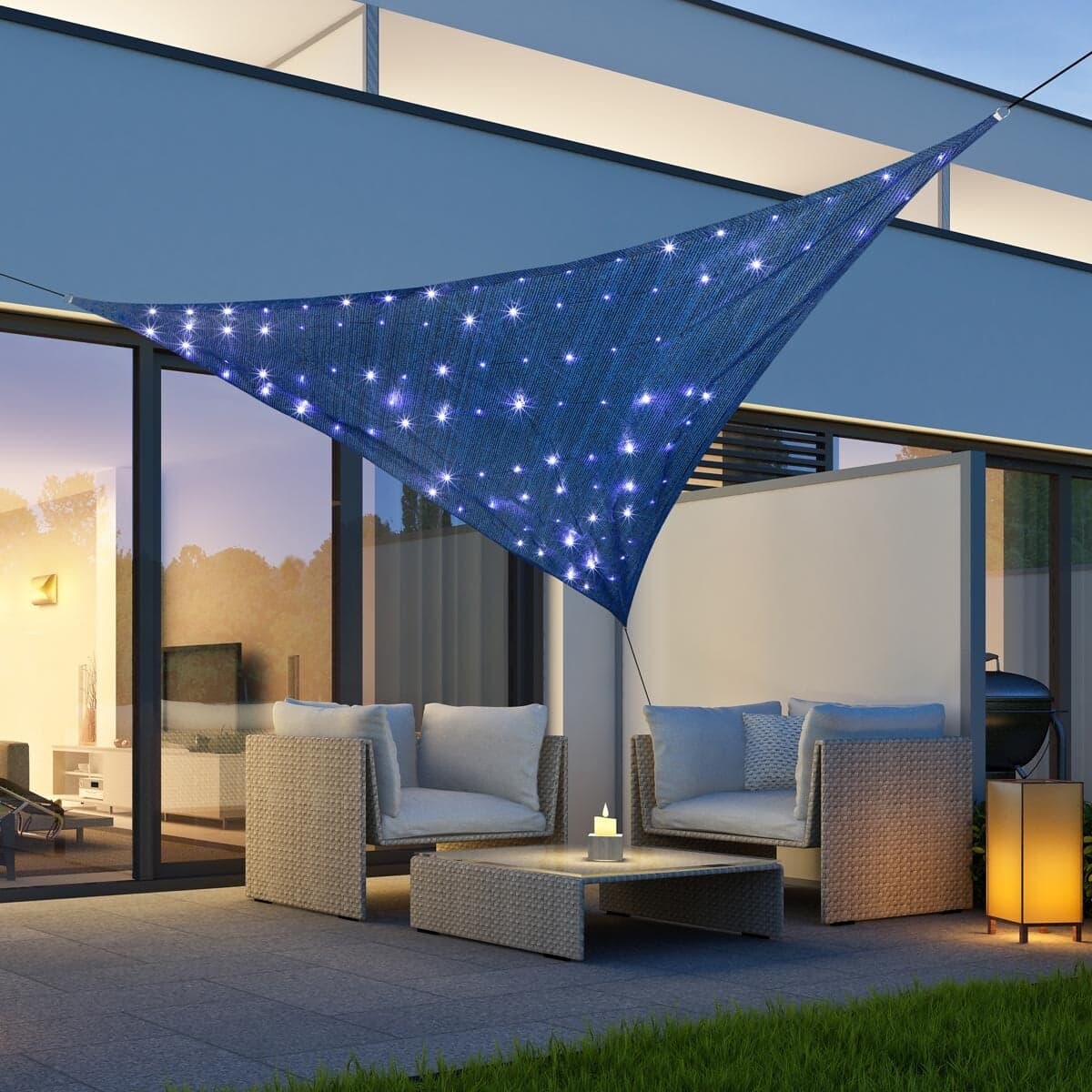 Tieniaca plachta UV 90+ s LED diódami