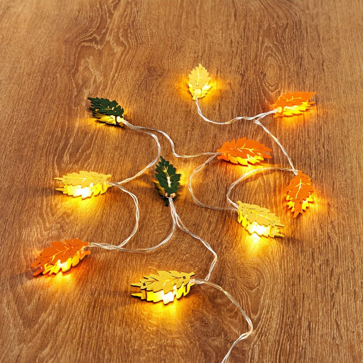 LED svetelná reťaz Jesenné lístie
