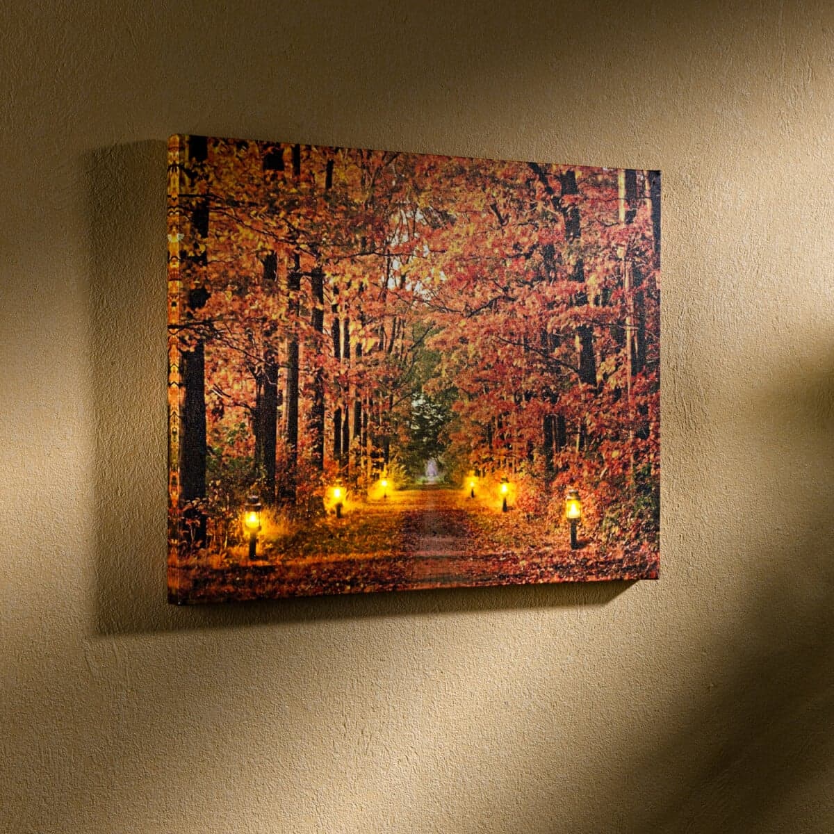 LED obraz Jesenný les 1