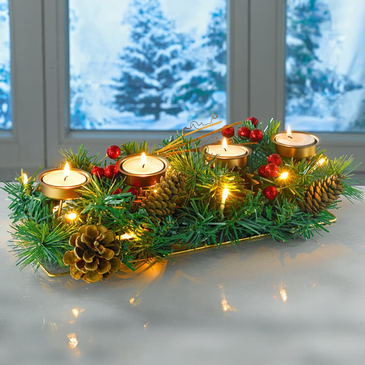 LED adventný svietnik 1