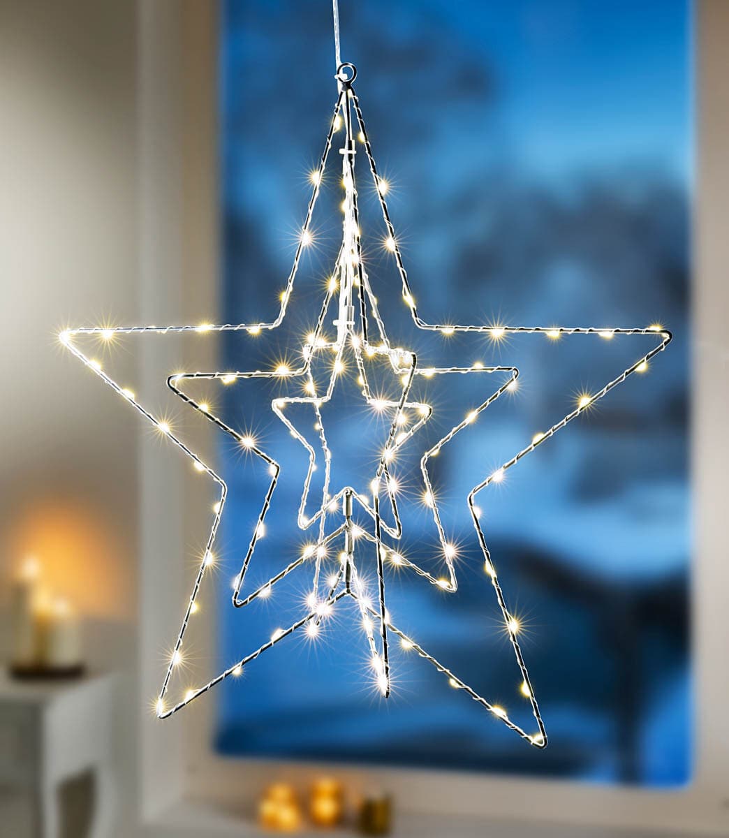 3D LED dekorácia Hviezda 1