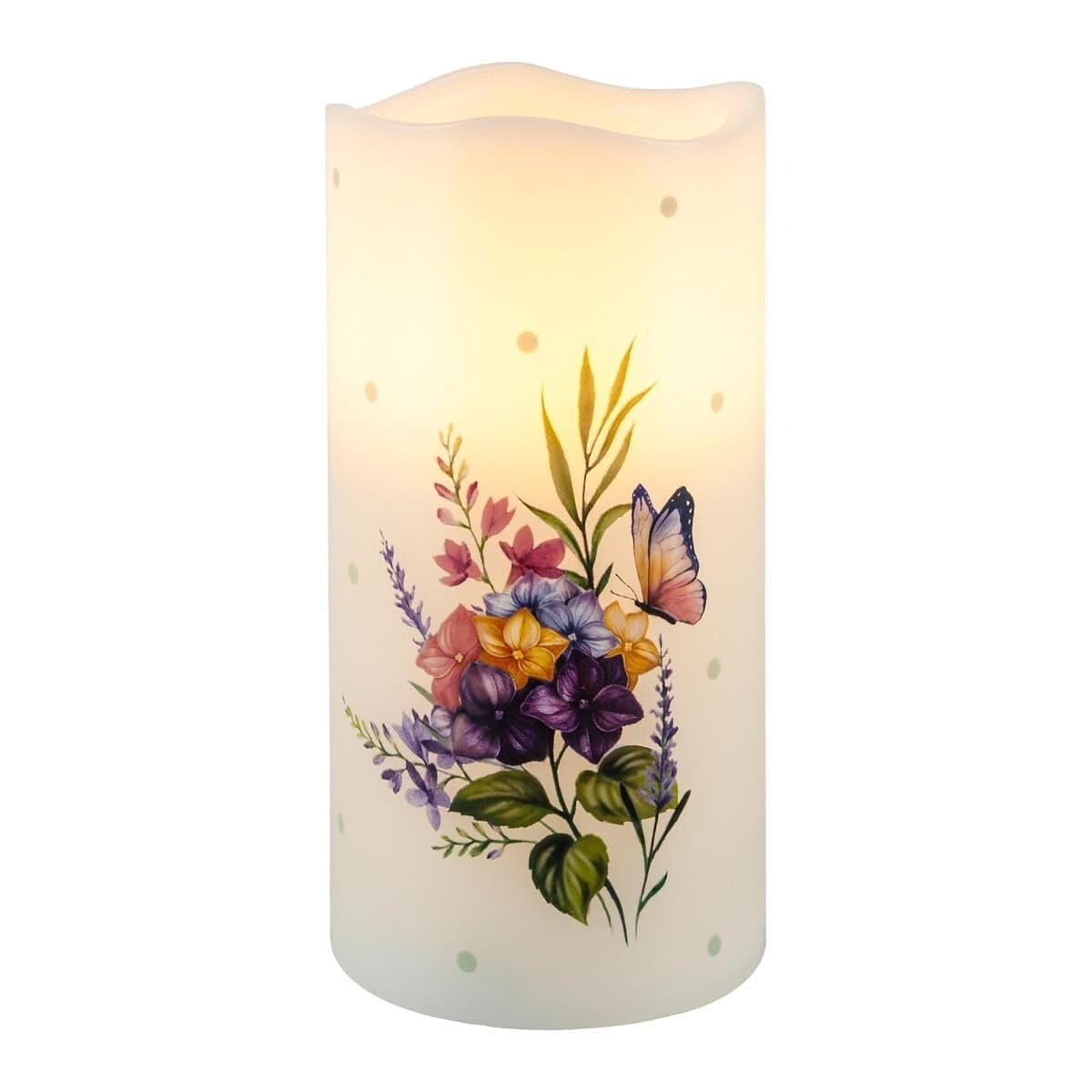 LED vosková sviečka Flower