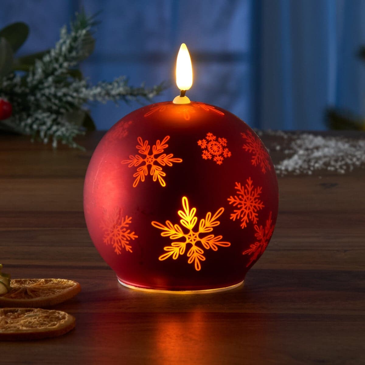 LED sviece Guľa 1