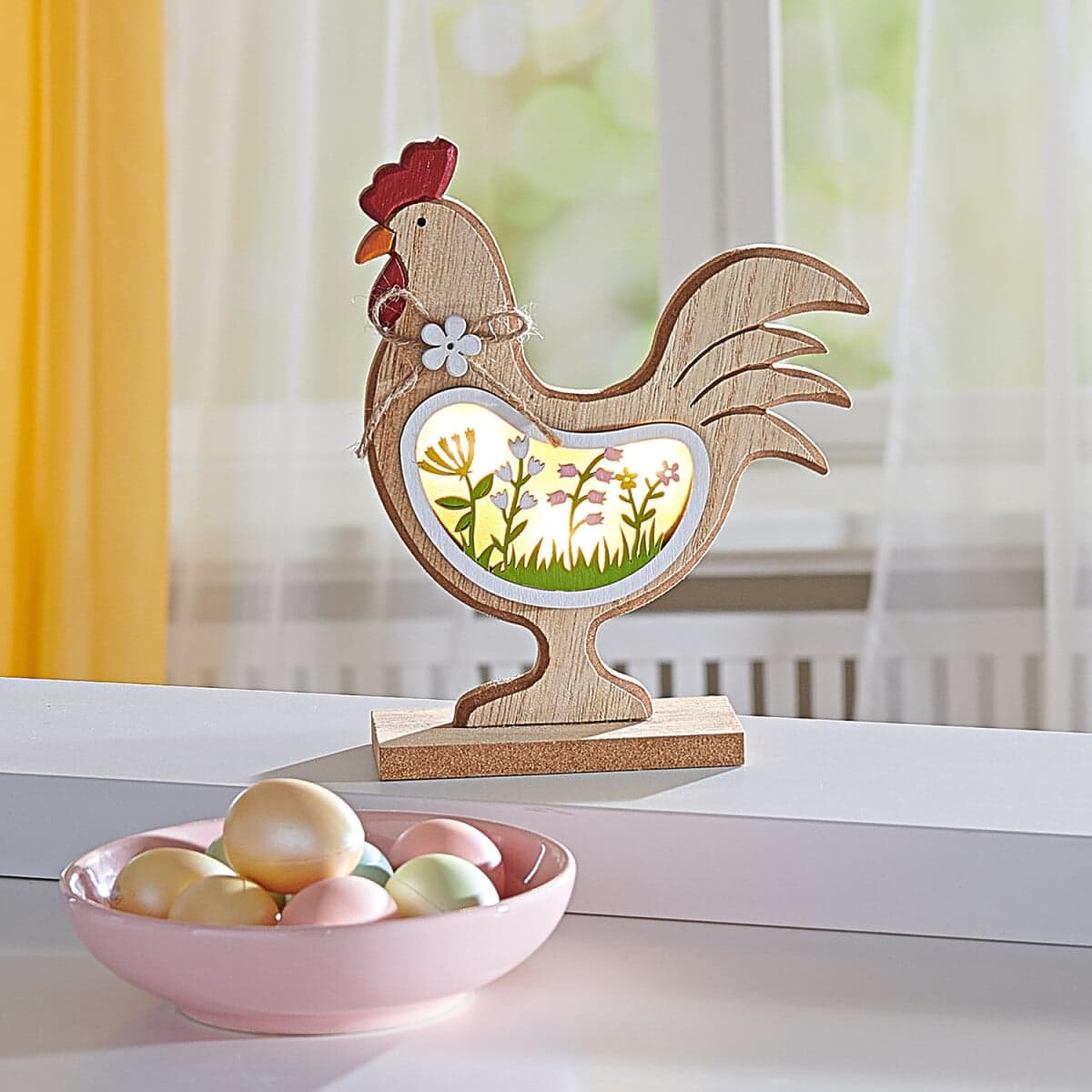 LED drevený kohútik Henry 1