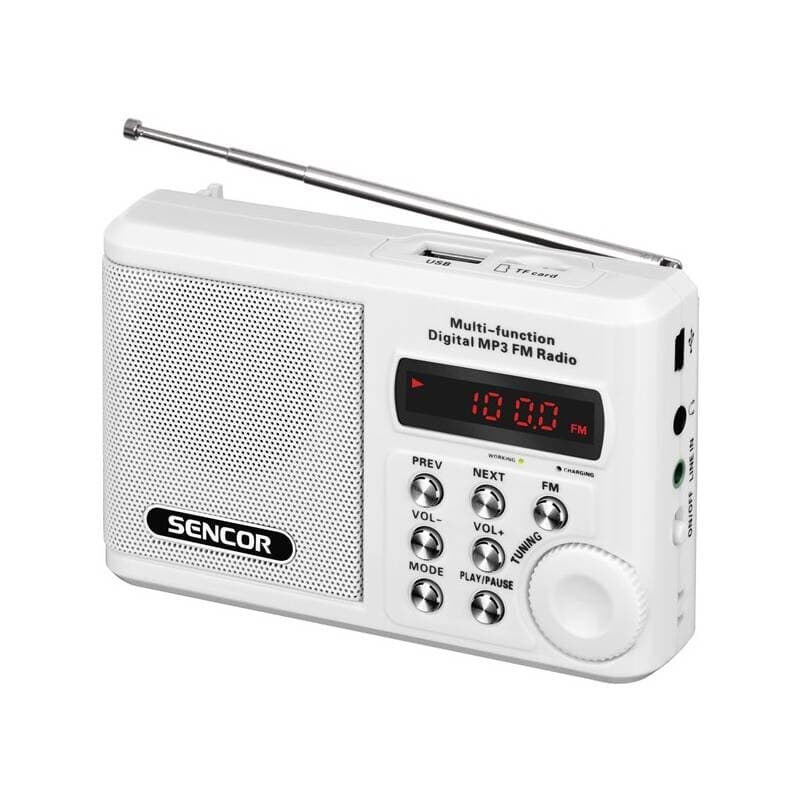 Prenosné rádio s USB/MP3 SENCOR SRD 215 W 1