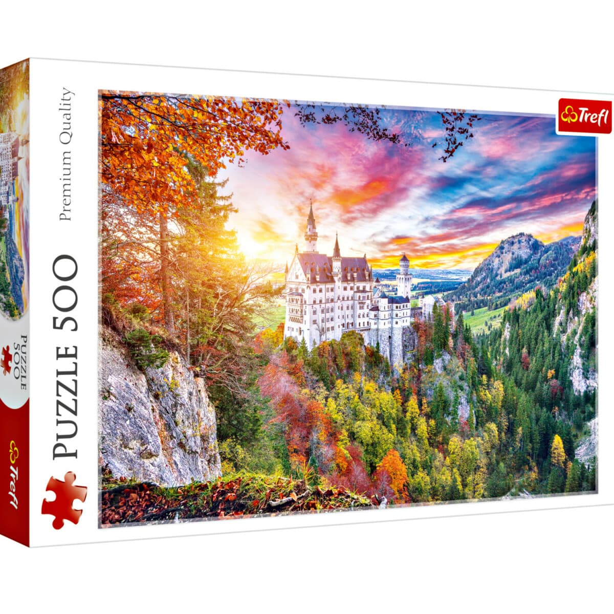 Puzzle 500 dielikov Pohľad na Neuschwanstein 1
