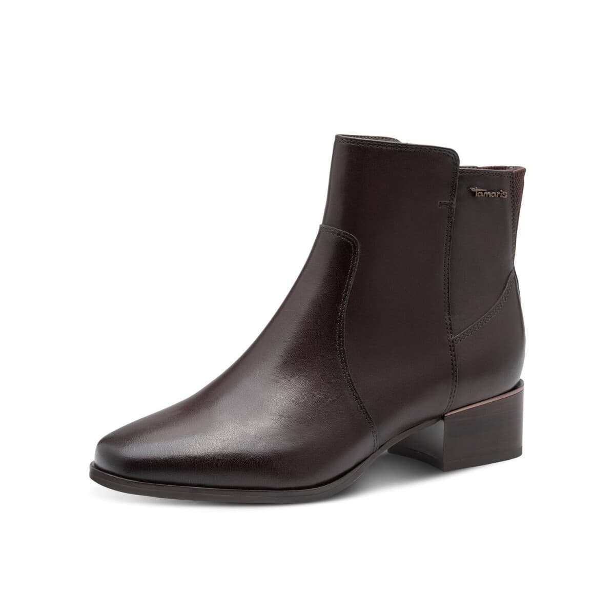 Nízke čižmy Comfort Tamaris® pre širšie chodidlá, čokoládové 1