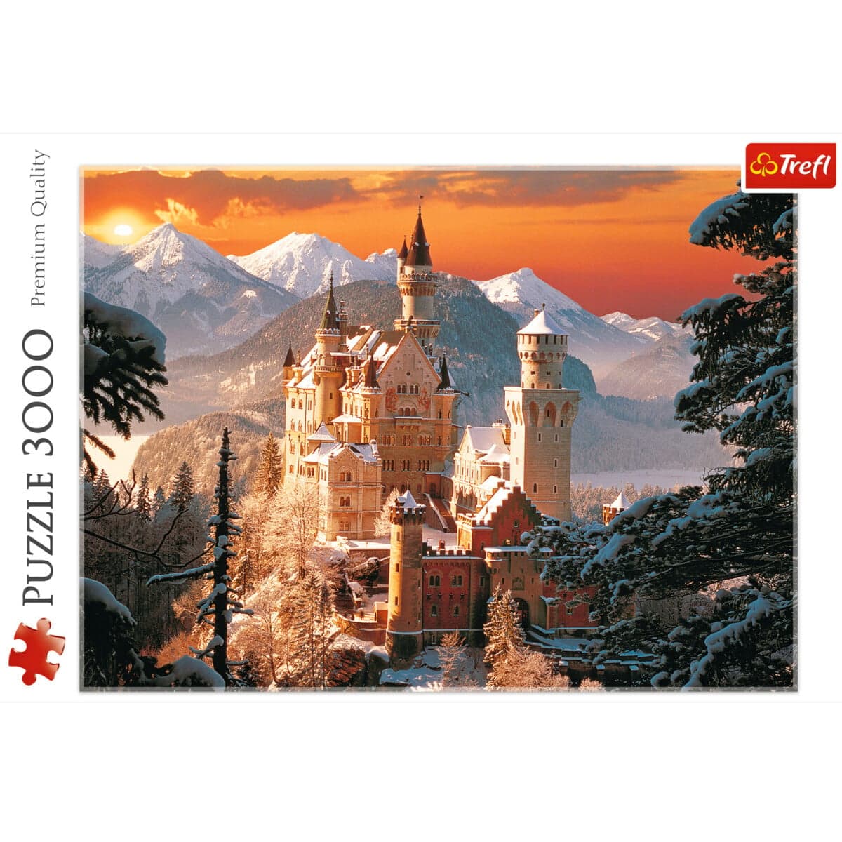 Puzzle Neuschwanstein v zime 1