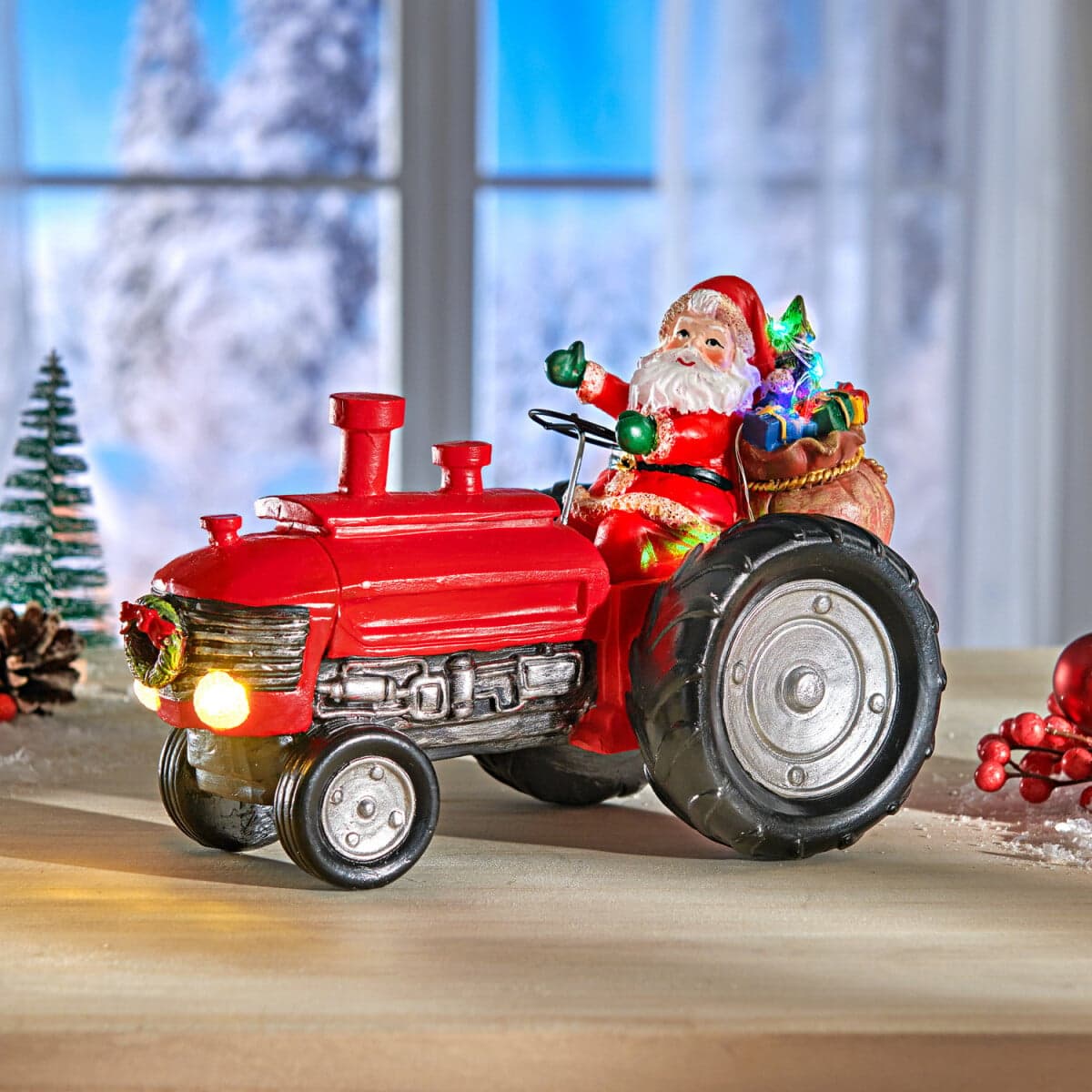 Santa na traktore 1