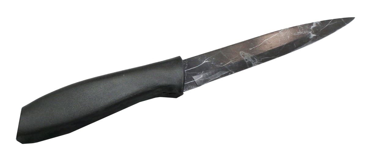 Kuchynský nôž 22,5cm čierny mramor