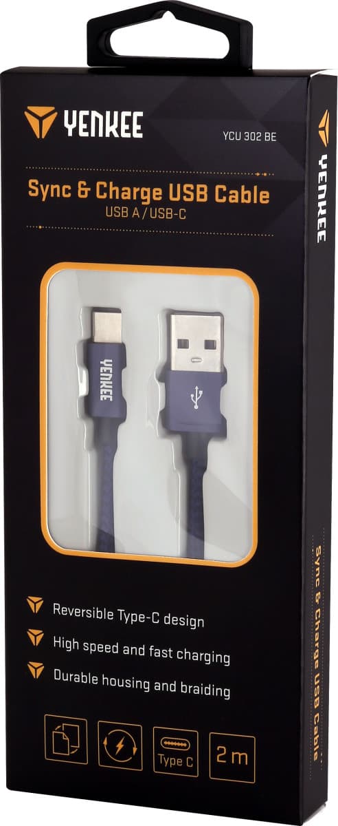 Synchronizačný a nabíjací kábel USB typ C 2 m
