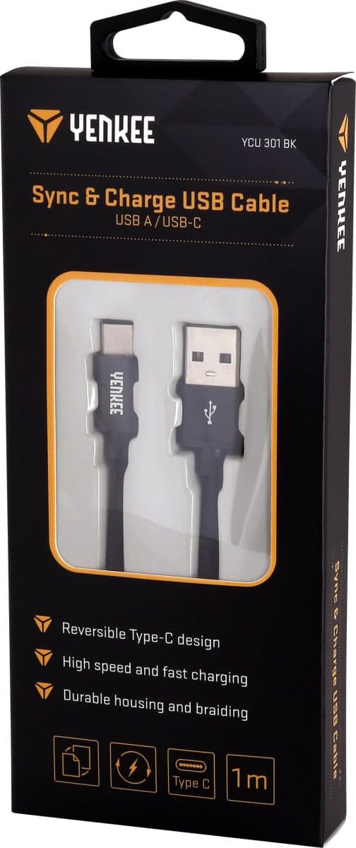 Synchronizačný a nabíjací kábel USB typ C 1 m
