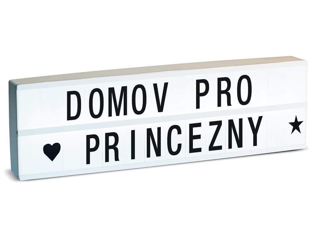 LED svetelný box 85 písmen 1