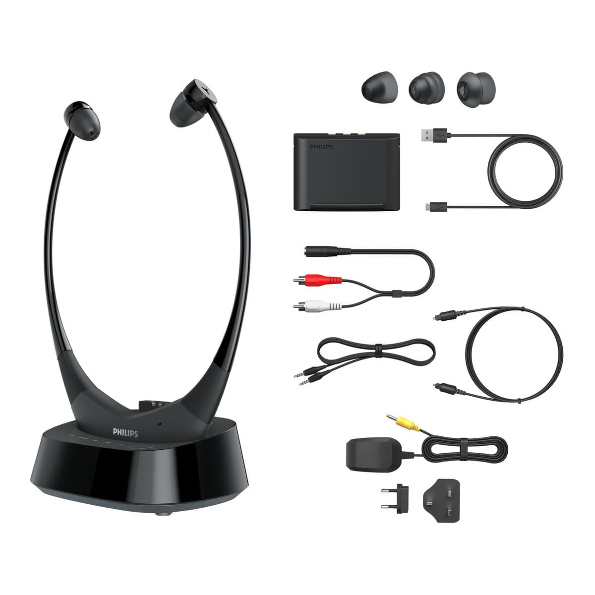 Bezdrôtové TV slúchadlá PHILIPS TAE8005BK / 10 1