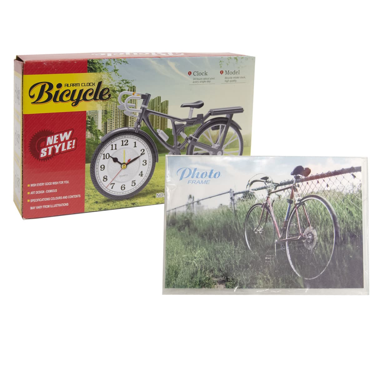 Stolné hodiny Bicykel s fotorámikom