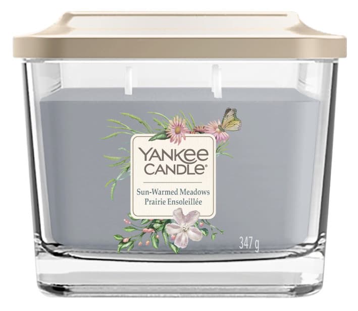 Vonná sviečka Yankee Candle stredná 3 knôty Sun-warmed meadows 1
